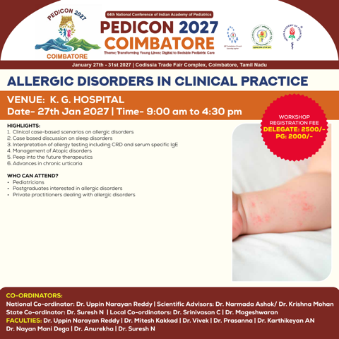 Allergic Disorders in Clinical Practice - agenda
