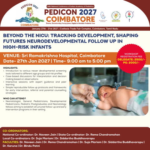 Beyond the NICU: Tracking Development, Shaping Futures Neurodevelopmental Follow Up in High-risk Infants - agenda