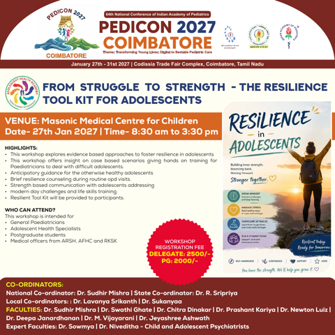 From Struggle to Strength - The Resilience Tool Kit for Adolescents - agenda