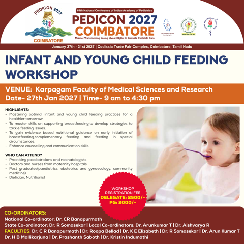 Infant and Young Child Feeding Workshop - agenda