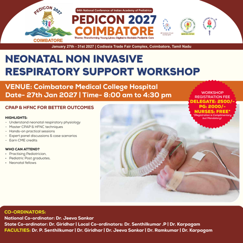 Neonatal Non Invasive Respiratory Support Workshop - agenda