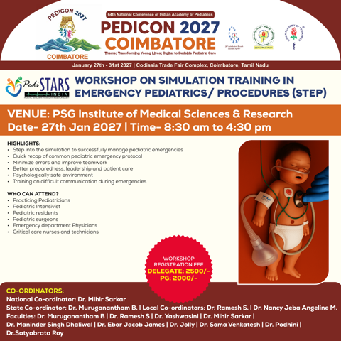 Simulation Training in Emergency Pediatrics/ Procedures (STEP) - agenda